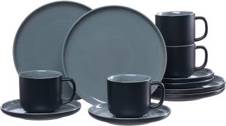 Ritzenhoff & Breker JASPER Kaffeeservice schwarz 12-teilig - A