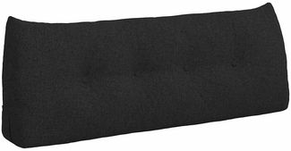 vidaXL Rücken Kissen Schwarz 120 x 24 x 50 cm Stoff 42014472