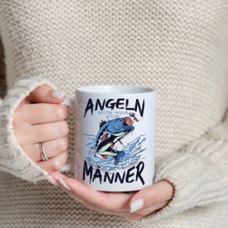 Youth Designz Tasse Angeln Ist Nur Was Für Männer Kaffeetasse Geschenk, Keramik, mit trendigem Print