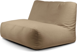Sitzsack ‘Sofa Tube‘, Bezugstoff - Teddy, 100% Polyester, Camel, 85x80x80 cm.