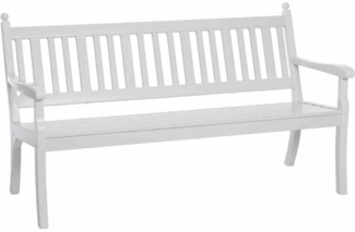BLOME 'Hohenzollern' Landhausbank, Kunststoff Weiß, 3-Sitzer, 88 x 69 x 160 cm