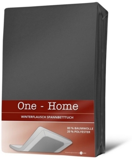 One Home Spannbettlaken Winter, Baumwolle, Gummizug: rundum, (1 Stück), kuschelig warm und flauschig