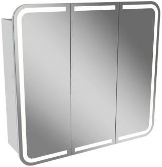 Lanzet M9 Spiegelschrank 80 cm mit umlaufender LED-Beleuchtung, Weiß