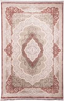 Morgenland Orientalischer Webteppich - Abel - rechteckig - 225 x 150 - Silber