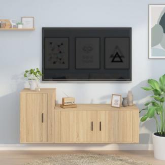 vidaXL 2-tlg. TV-Schrank-Set Sonoma-Eiche Holzwerkstoff 3188481