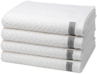 Ross Smart 4 tlg. Frottier-Set - 4 X Handtuch (50 X 100cm) - 520 g/m2 - Weiß