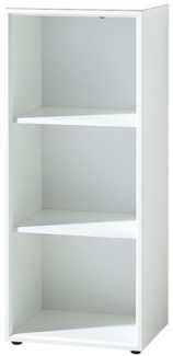 Aktenregal Madera / GW-MONTERIA , Glas, Holzwerkstoff , Weiß , 50 x 120 x 37 cm
