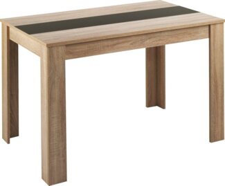 Homexperts 'NICO' Esstisch, Holzwerkstoff Spanplatte Sonoma Eiche, B 120 x H 75 x T 80 cm
