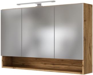 HELD MÖBEL Spiegelschrank Livorno 100 cm Wotaneiche