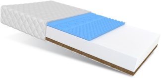 Matratze SORRENTO 90x190 cm Kaltschaum HR Schaum Polyurethanschaum H2 Kokos H4 11 cm