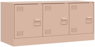 vidaXL TV-Schrank Rosa 99x39x44 cm Stahl 841644