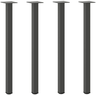 vidaXL Konsolentischbeine 4 Stk. Anthrazit 72-74 cm Stahl 4012458