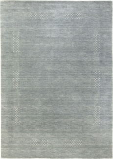 Morgenland Gabbeh Teppich - Loribaft Indus - Nova - rechteckig - 400 x 300 - Grau