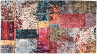 vidaXL Teppich Waschbar Patchwork Mehrfarbig 190x300 cm Rutschfest 337968