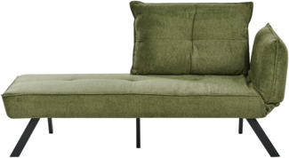 Rechtsseitige Chaiselounge ROCAMADOUR Stoff Grün