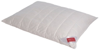 Hefel Naturfaserkopfkissen Pure Wool, Füllung: 100% Wolle (Schurwollnoppen), Bezug: Baumwolle, Seitenschläfer, Rückenschläfer, Bauchschläfer, Füllung variabel
