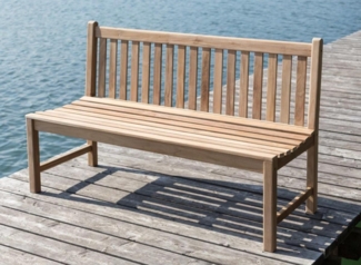 Stabile Bank Gartenbank Picadelly 150 cm in Premium Teak ohne Armlehne