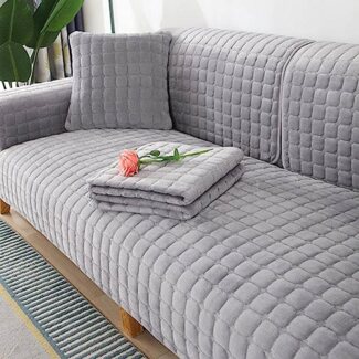 Coonoor Sofaschoner Sofabezug 1 2 3 4 Sitzer Sofaschoner rutschfest L Form Sofaüberwurf, Couch Bezug Ecksofa, Sofa Überzug Couchbezug U Form