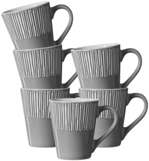 Ritzenhoff & Breker Banda Henkelbecher 315 ml 6er Set Grau - DS