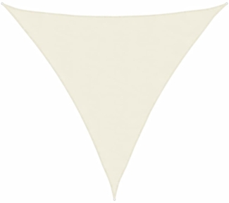 vidaXL Sonnensegel Oxford-Gewebe Dreieckig 6x6x6 m Creme 135240
