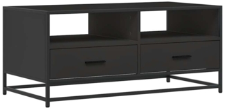 vidaXL Couchtisch Schwarz 100x50x45 cm Holzwerkstoff und Metall 848784