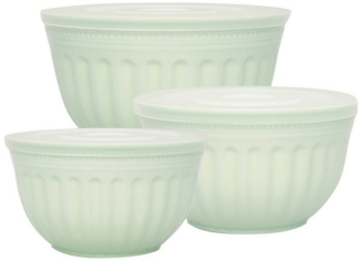 Greengate Vorratsdose Schüssel-Set mit Deckel Alice Pale Green (3-teilig)