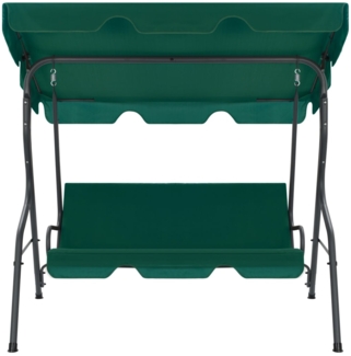 vidaXL Hollywoodschaukel Grün 170×110×153 cm Stoff 48556