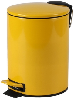 Urban Living Kosmetikeimer 3 Liter Tretmülleimer Abfalleimer Mülleimer Tretpedal Absenkautomatik, Hygienische Pedalbedienung, herausnehmbarer Eimer mit Henkel