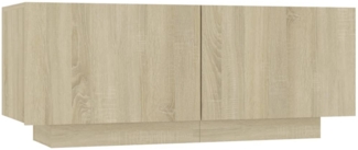 vidaXL TV-Schrank Sonoma-Eiche 100x35x40 cm Holzwerkstoff 804439