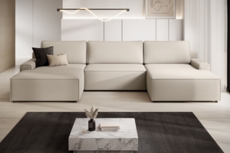 TRENDMANUFAKTUR Wohnlandschaft Challenge, Schlafsofa mit Bettkasten, Couch in U-Form, Breite 333 cm, XXL Sofa mit Bettkasten & Schlaffunktion, auch in trendigem Cordstoff