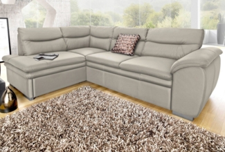 COTTA Ecksofa Leandra L-Form, wahlweise mit Bettfunktion & Bettkasten