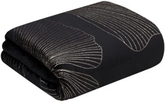 Decke GINKO1 150x200 schwarz
