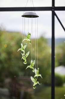 Solar-Windspiel Kolibri – LED-Gartendeko mit 6 leuchtenden Vögeln