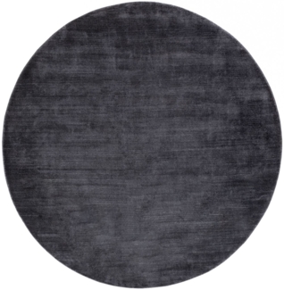 Morgenland Gabbeh Teppich - Loribaft Softy - NaturEleganz - rund - 200 x 200 - Grau