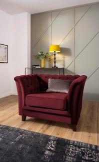 Home affaire Chesterfield-Sessel Dover Sessel, passend zur "Dover"-Serie mit Knopfheftung und losem Sitzkissen