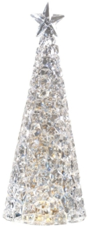 Sompex GLAMOR Tischleuchte Weihnachtsbaum Dekoleuchte Silber 28 cm