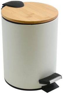 Treteimer Adonis 3l - matt-weiß