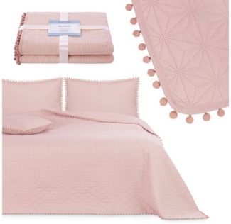 texpot Tagesdecke Wohndecke Pompons und Steppung Wendefunktion