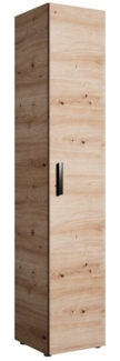 Beautysofa Garderobenschrank mit einer Tür MARGARET IV (passt perfekt in jeden Raum, in zwei Breiten zur Auswahl: 40cm oder 60cm) mit hoher Funktionalität und einer Kleiderstange