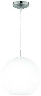 LED Pendelleuchte aus Glas und Nickel mit 300 mm MOON