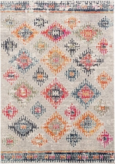 Pergamon Orientteppich Designer Teppich Vintage Zoe Orient Rauten Vintage, Rechteckig, Höhe: 6 mm