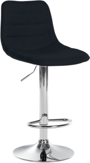 CLP Barhocker Lex Stoff,schwarz chrom