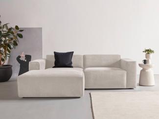 andas Ecksofa Noord, mit Kedernaht, Breite 234 cm, Cord, Struktur, Webstoff