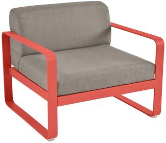 Bellevie Lounge-Sessel Outdoor 45 Capucine B8 Taupegrau