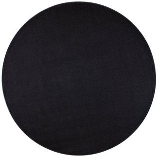 HANSE Home Teppich Teppich Nasty rund schwarz, rund, Höhe: 8.5 mm