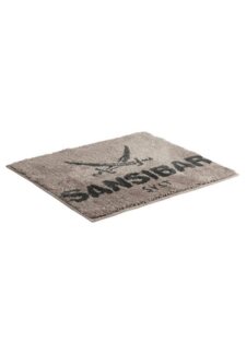 Sansibar Sylt Badematte Badematte »Sansibar, Höhe 20 mm, mit Sansibar Logo Schriftzug, rutschhemmend beschichtet, fußbodenheizungsgeeignet, strapazierfähig, schnell trocknend, Polyacryl, rechteckig, 55x65 cm, 60x100 cm, 70x120 cm