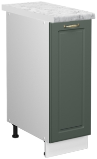 Apothekerschrank Fame-Line Grün-Gold Landhaus 30 cm , AP Marmor Vicco