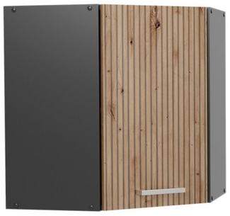 Vicco Eckhängeschrank R-Line, Artisan-Eiche/Anthrazit, 57 cm