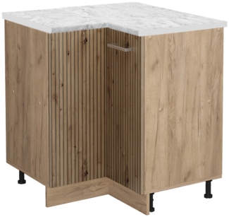 Eckunterschrank R-Line Artisan-Eiche 75.6 cm AP Marmor Vicco