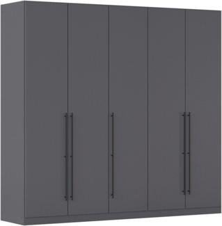 rauch Kleiderschrank Drehtürenschrank Schrank Garderobe Wäscheschrank Schlafzimmer AVOLA (in 3 verschiedenen Ausstattungen BASIC/CLASSIC/PREMIUM) mit hochwertigen Stangengriffen in Schwarz aus Metall MADE IN GERMANY